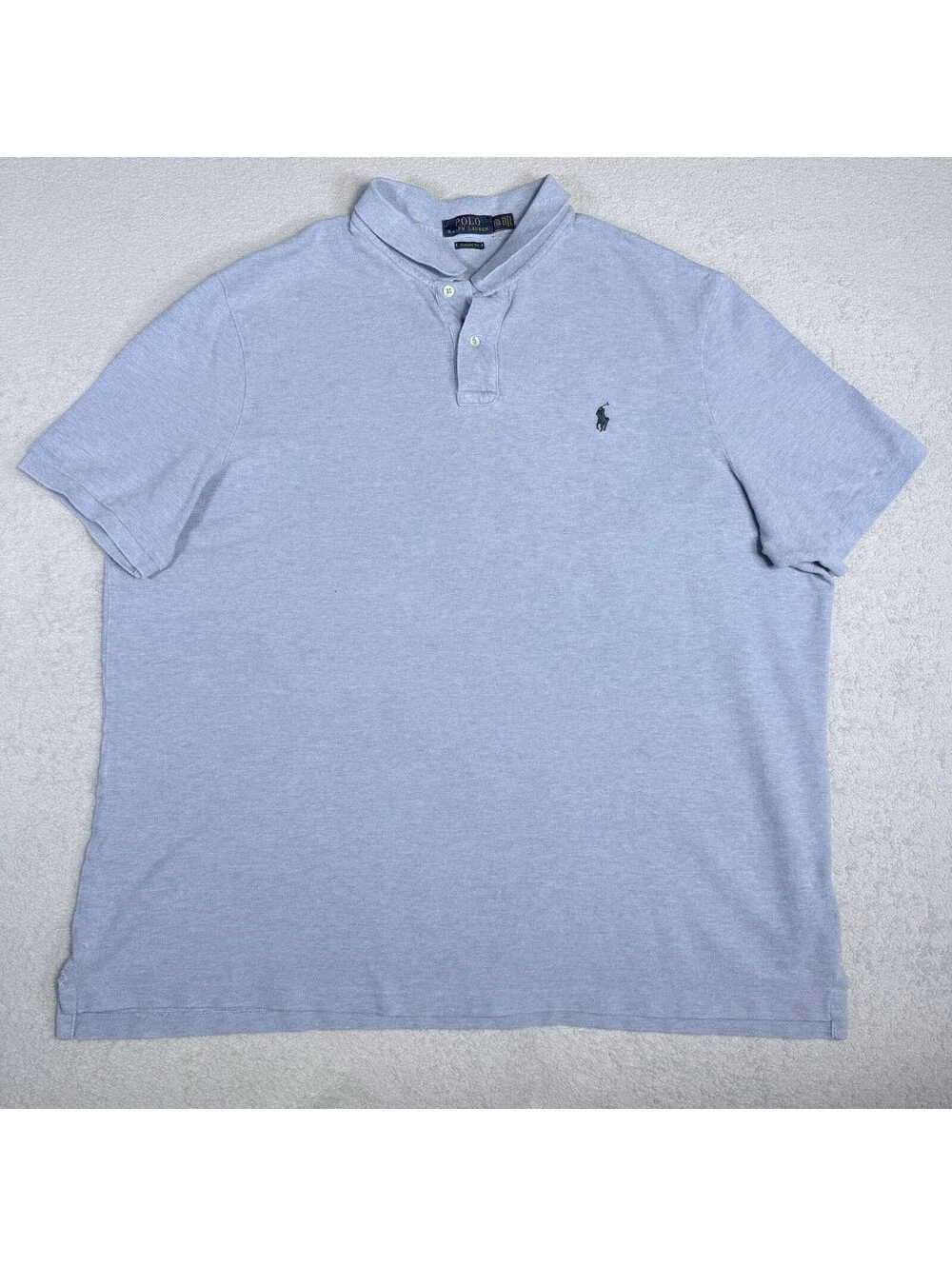 Polo Ralph Lauren Men's Polo Shirt Short Sleeve Classic Size 2Xl Cotton Gray